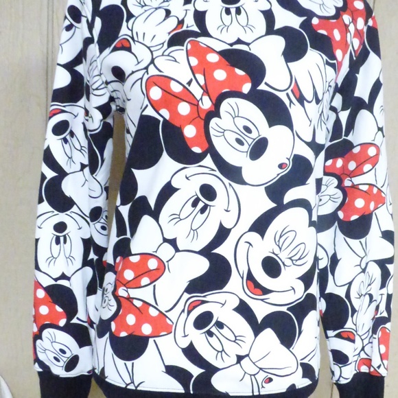 Disney Junior’s Minnie  Printed Sweatshirt, Size S - Picture 3 of 8